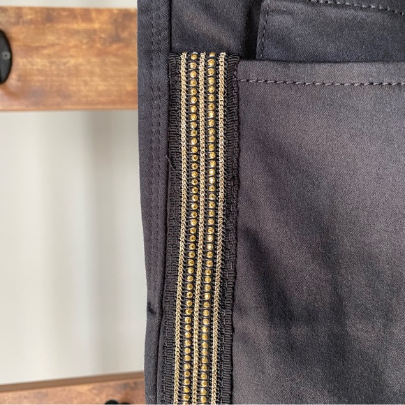 Lilly Pulitzer worth skinny low rise with side sequins pants in onyx size 6 NEW - Picture 3 of 8